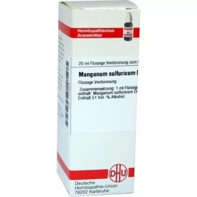 MANGANUM SULFURICUM D 6 riedenie, 20 ml