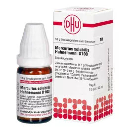 MERCURIUS SOLUBILIS Hahnemanni D 100 globúl, 10 g