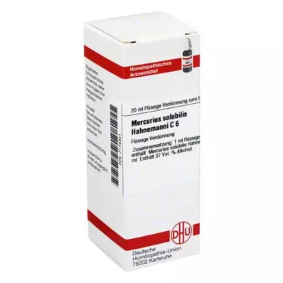 DHU Mercurius solubilis C 6 riedenie, 20 ml