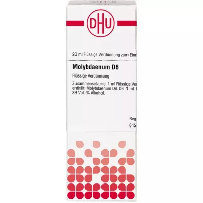 MOLYBDAENUM D 6 riedenie, 20 ml