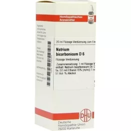 NATRIUM BICARBONICUM D 6 riedenie, 20 ml