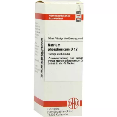 NATRIUM PHOSPHORICUM D 12 riedenie, 20 ml