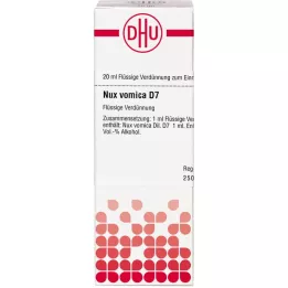 NUX VOMICA D 7 riedenie, 20 ml