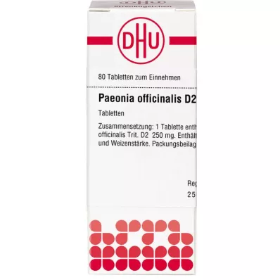PAEONIA OFFICINALIS D 2 tablety, 80 kapsúl