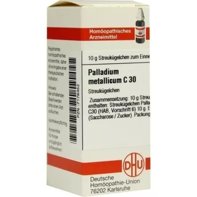 PALLADIUM METALLICUM C 30 guľôčok, 10 g