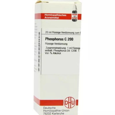DHU Zriedenie fosforu C 200, 20 ml DHU Zriedenie fosforu C 200, 20 ml