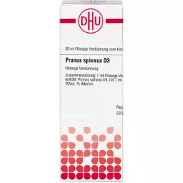 PRUNUS SPINOSA D 3 riedenie, 20 ml