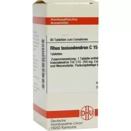 RHUS TOXICODENDRON C 15 tabliet, 80 ks