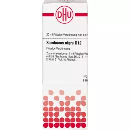 SAMBUCUS NIGRA D 12 riedenie, 20 ml