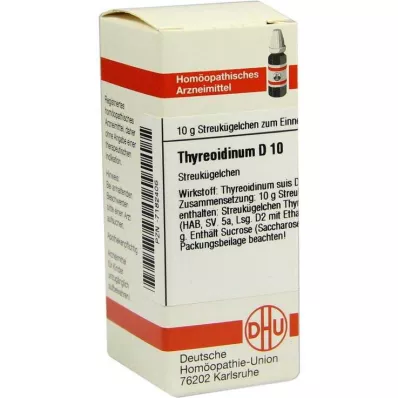 THYREOIDINUM D 10 guľôčok, 10 g THYREOIDINUM D 10 guľôčok, 10 g