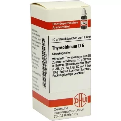 THYREOIDINUM D 6 guľôčok, 10 g