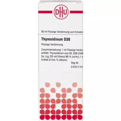 THYREOIDINUM D 30 riedenie, 50 ml