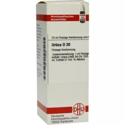 URTICA D 30 riedenie, 20 ml
