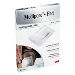 MEDIPORE+Pad 3M 10x15cm 3569NP Náplasti, 5 ks