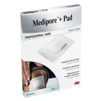 Medipore + Pad 3M 10x15cm 3569NP Sadra, 5 ks Medipore + Pad 3M 10x15cm 3569NP Sadra, 5 ks