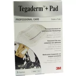 TEGADERM 3M Plus Pad 5x7 cm prefabrikovaný kompozit.3582NP, 5 ks