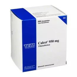 Calcet 950 mg filmom obalené tablety, 200 ks