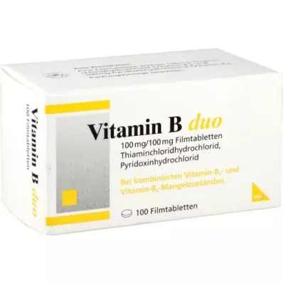 VITAMIN B DUO Filmom obalené tablety, 100 ks