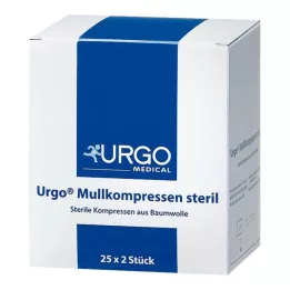 URGO MULLKOMPRESSEN 10x10 cm sterilné, 25X2 ks