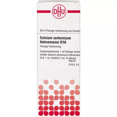 CALCIUM CARBONICUM Hahnemanni D 10 riedenie, 50 ml