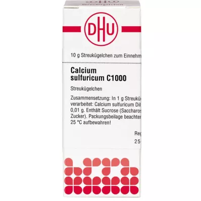 CALCIUM SULFURICUM C 1000 guľôčok, 10 g