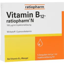 VITAMIN B12-RATIOPHARM N Ampulky, 5X1 ml