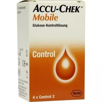 ACCU-CHEK Mobilný kontrolný roztok 4 jednorazové aplikátory, 1X4 ks