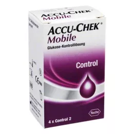 ACCU-CHEK Mobilný kontrolný roztok 4 jednorazové aplikátory, 1X4 ks