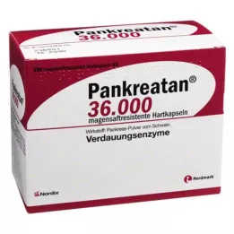 PANKREATAN 36 000 gastrorezistentných tvrdých kapsúl, 200 ks