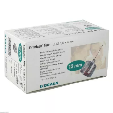OMNICAN jemná ihla do pera 0,33x12 mm, 100 ks