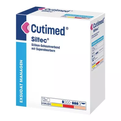 Cutimed Siltec penový obväz 10x20 cm jemne priľnavý, 12 kusov Cutimed Siltec penový obväz 10x20 cm jemne priľnavý, 12 kusov