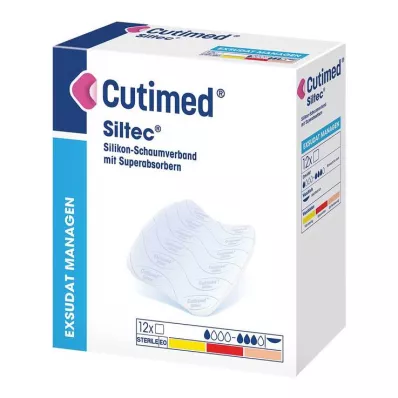 Cutimed Siltec penový obväz 20x20 cm jemne priľnavý, 6 kusov