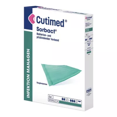 CUTIMED Sorbact absorpčné kompresy 10x10 cm, 6 ks