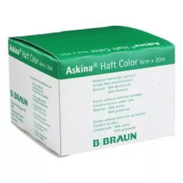 ASKINA Lepiaci obväz farebný 6 cmx20 m žltý, 1 ks