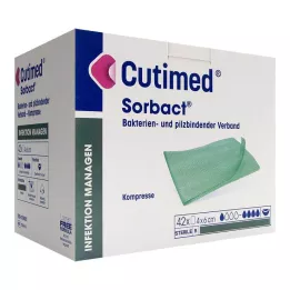 CUTIMED Sorbact kompresy 4x6 cm, 42 ks