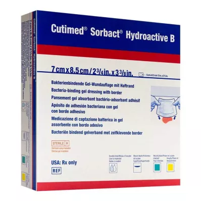 Cutimed Sorbact Hydroactive B Gel-V.7x8,5 cm lepkavý, 12 ks Cutimed Sorbact Hydroactive B Gel-V.7x8,5 cm lepkavý, 12 ks