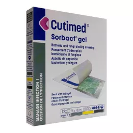 CUTIMED Sorbact gélové kompresy 7,5x15 cm, 12 ks