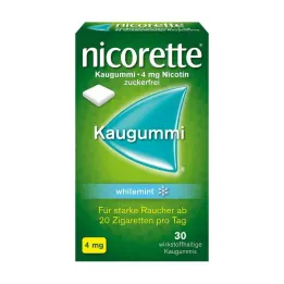 NICORETTE Žuvačky 4 mg biela mäta, 30 ks
