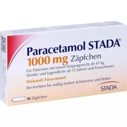PARACETAMOL STADA 1000 mg čapíky, 10 ks