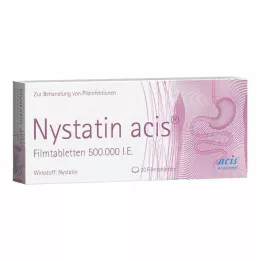 NYSTATIN acis filmom obalené tablety, 20 ks