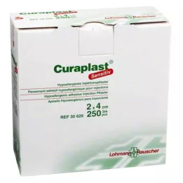 CURAPLAST Inj. náplasti sensitive 2x4 cm, 250 ks