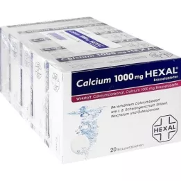 CALCIUM 1000 HEXAL Šumivé tablety, 100 ks