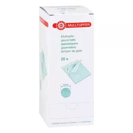 MULLTUPFER sterilná veľkosť slivky, 25X2 ks
