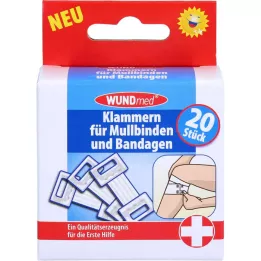 KLAMMERN f.Mulbinden+Bandages, 20 ks