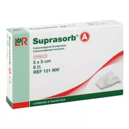 SUPRASORB A Alginát vápenatý Compr.5x5 cm, 8 ks