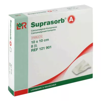 SUPRASORB Kalcium alginátový kompres 10x10 cm, 8 ks