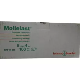 MOLLELAST Obväzy 6 cmx4 m biele voľné, 100 ks