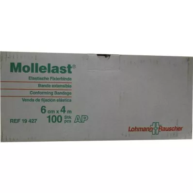 Mollelast 6cmx4m voľný biely, 100 kusov