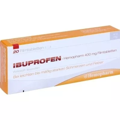 IBUPROFEN Hemopharm 400 mg filmom obalené tablety, 20 ks
