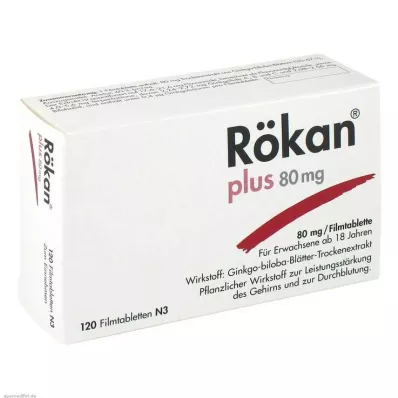 RÖKAN Plus 80 mg filmom obalené tablety, 120 ks RÖKAN Plus 80 mg filmom obalené tablety, 120 ks
